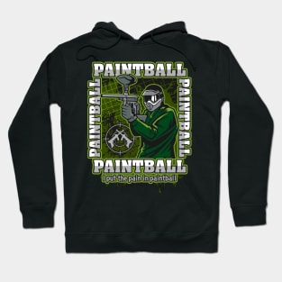 Paintball Player Green Team Hoodie